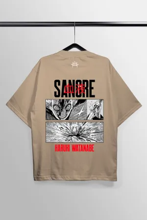 Sangre Peach Oversized Tee