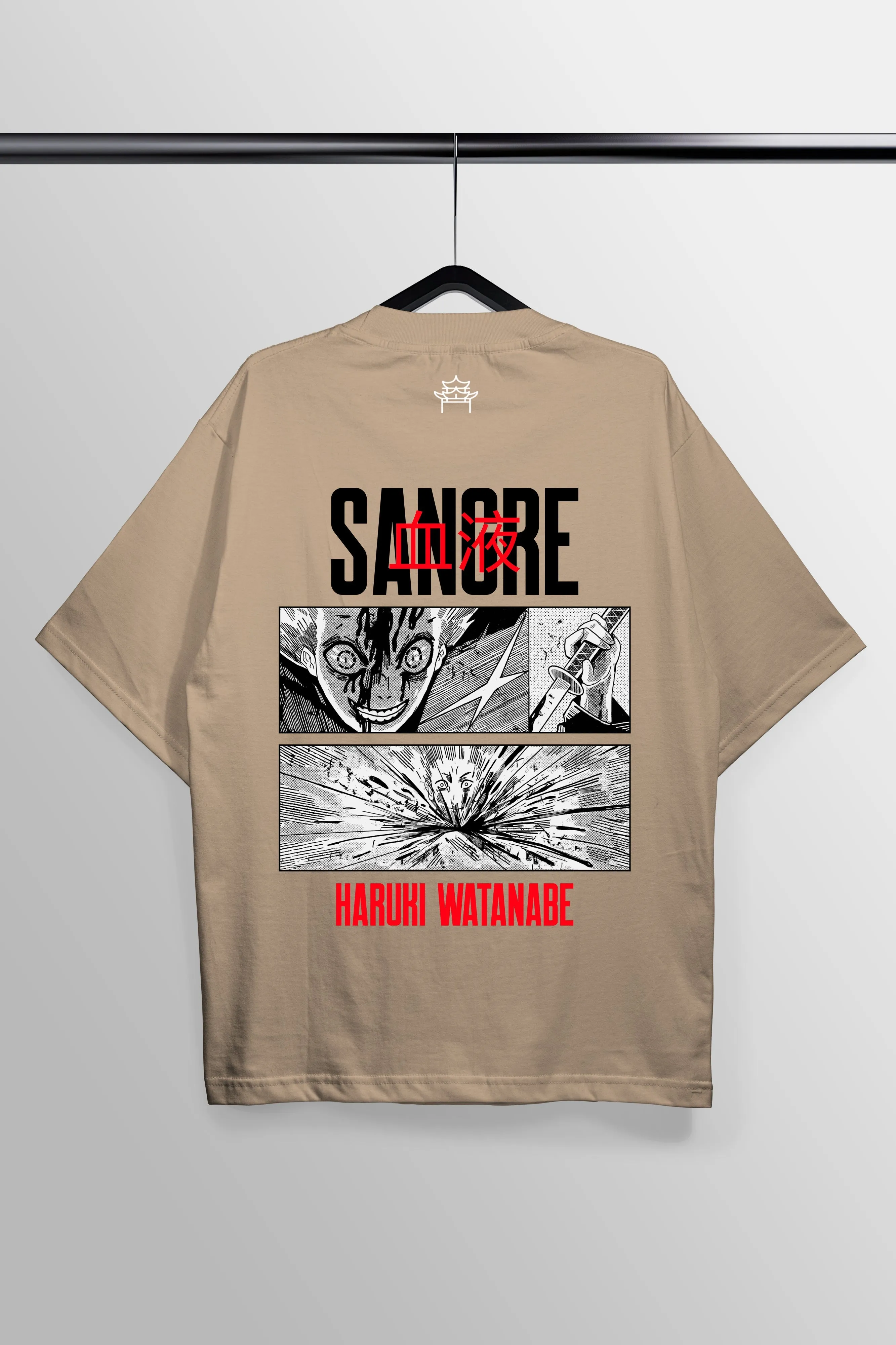 Sangre Peach Oversized Tee