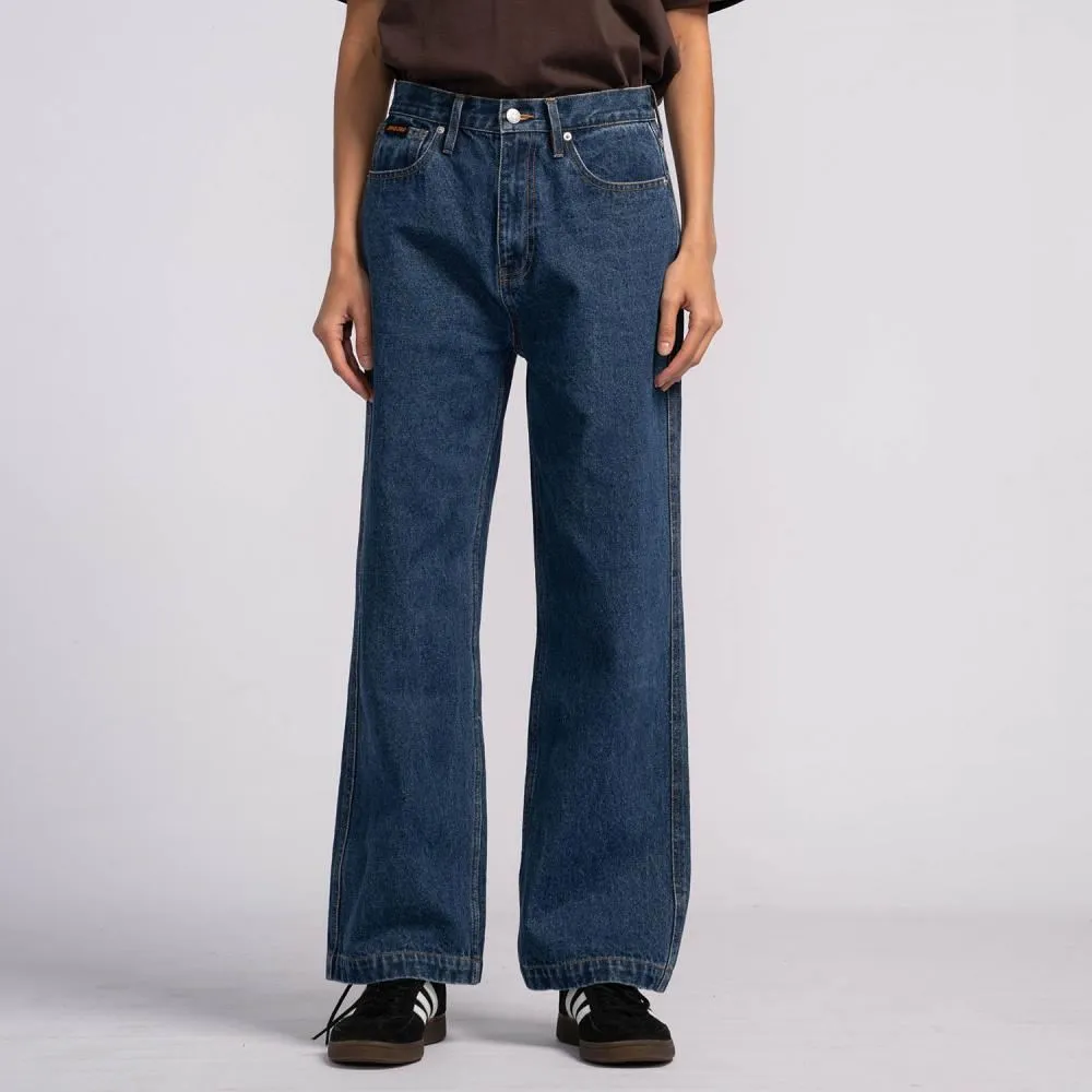 Santa Cruz Womens Pant Classic Baggy Jeans - Classic Blue