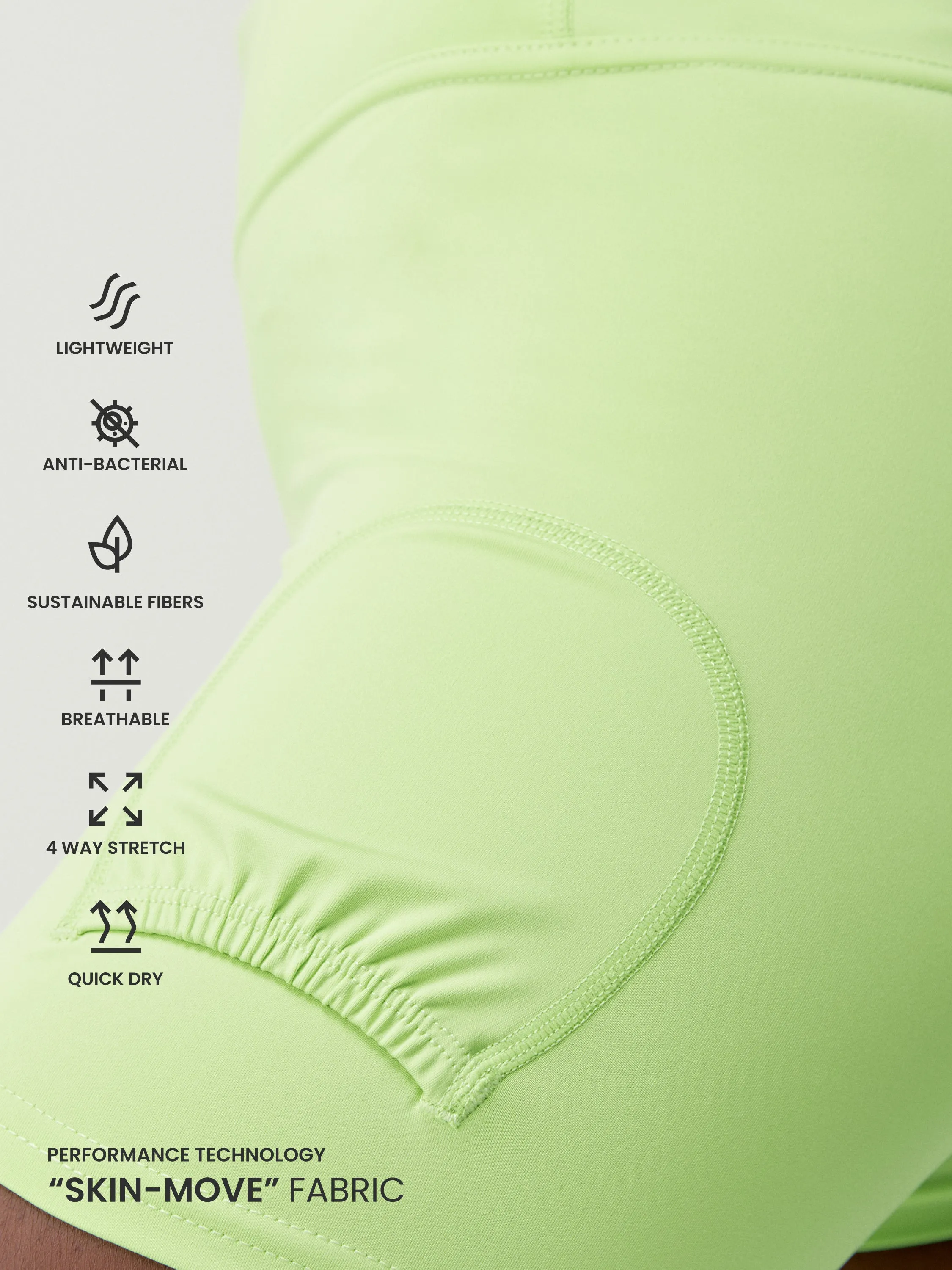 Short Volea Lime Bright