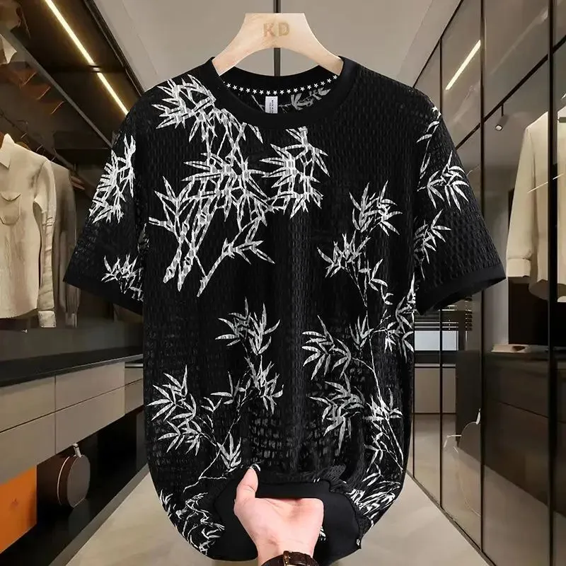Simplicity Trendy Summer Men's Loose Short Sleeve T-Shirts Tops