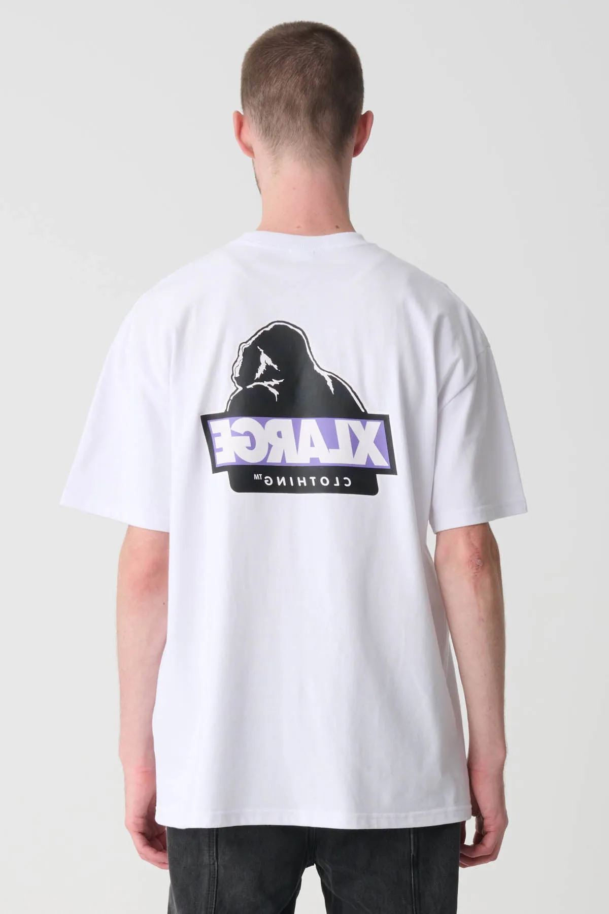 SLANTED TEE - WHITE