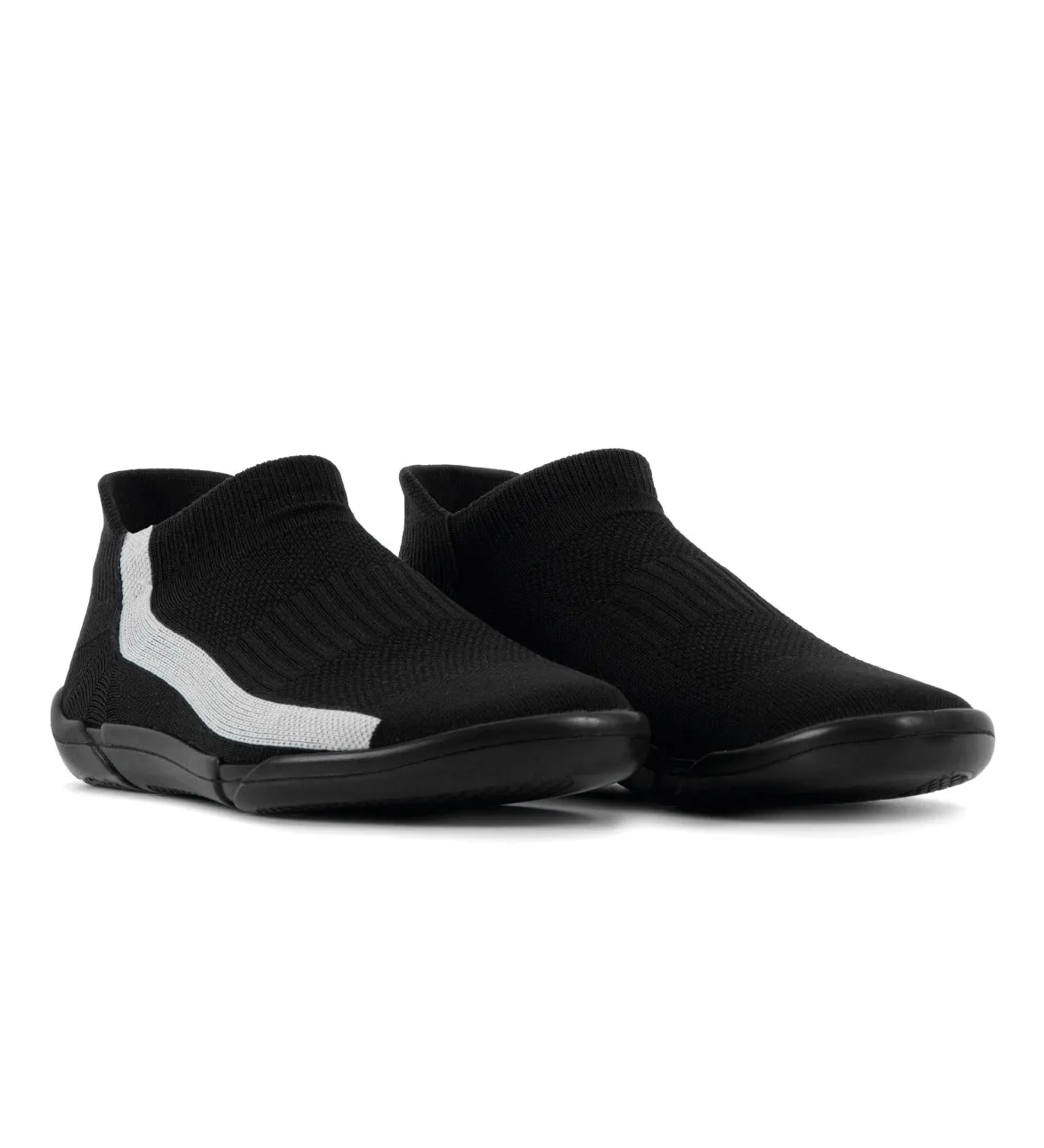 Snuggies Stripe Men White Sole Black