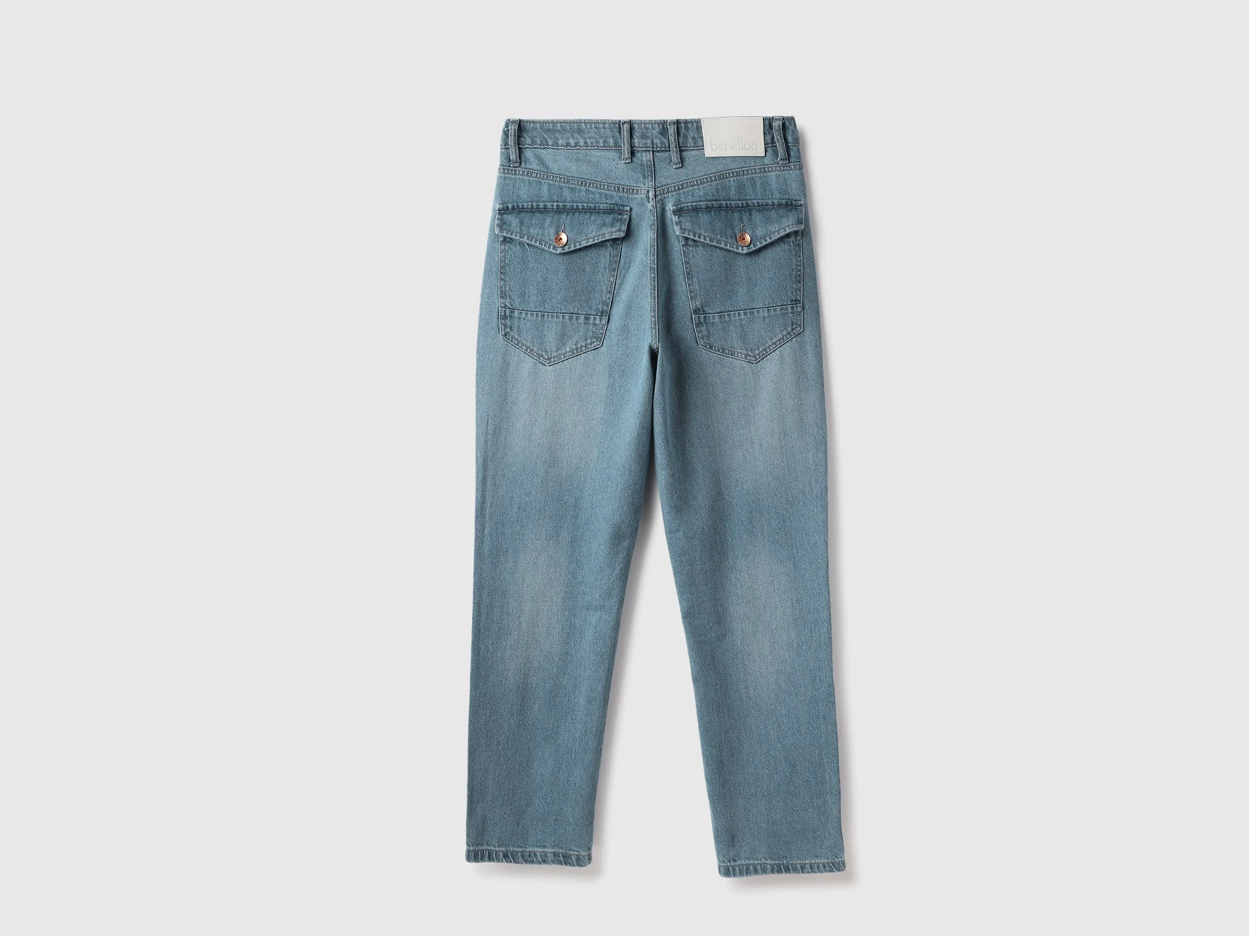 Solid Baggy Fit Jeans