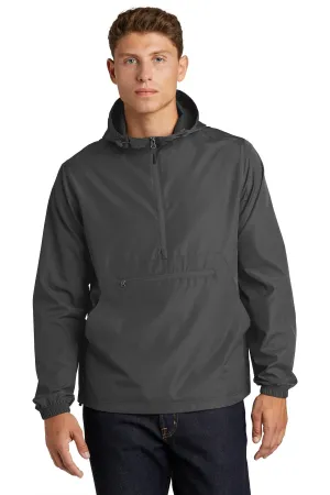 Sport-Tek  Packable Anorak. JST66 Graphite