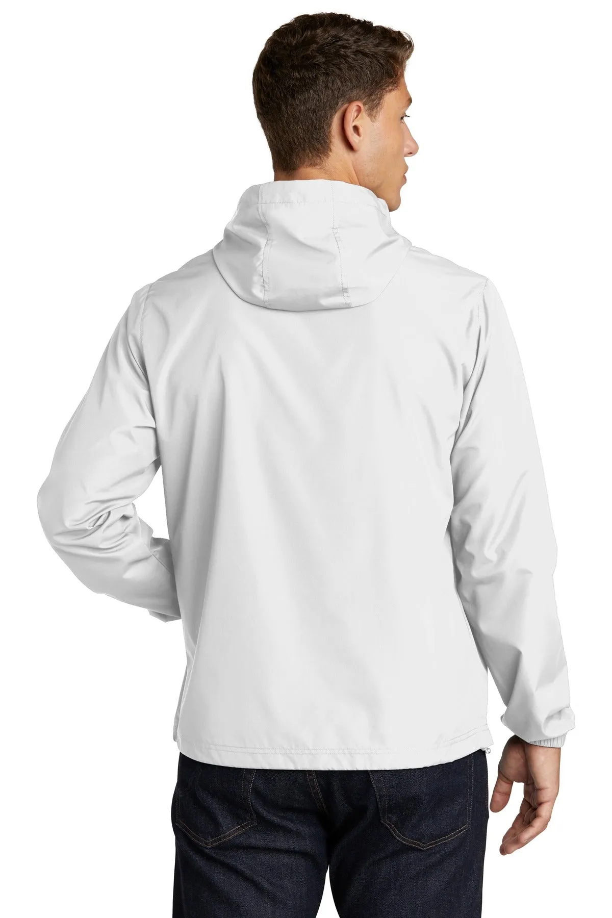 Sport-Tek  Packable Anorak. JST66 White