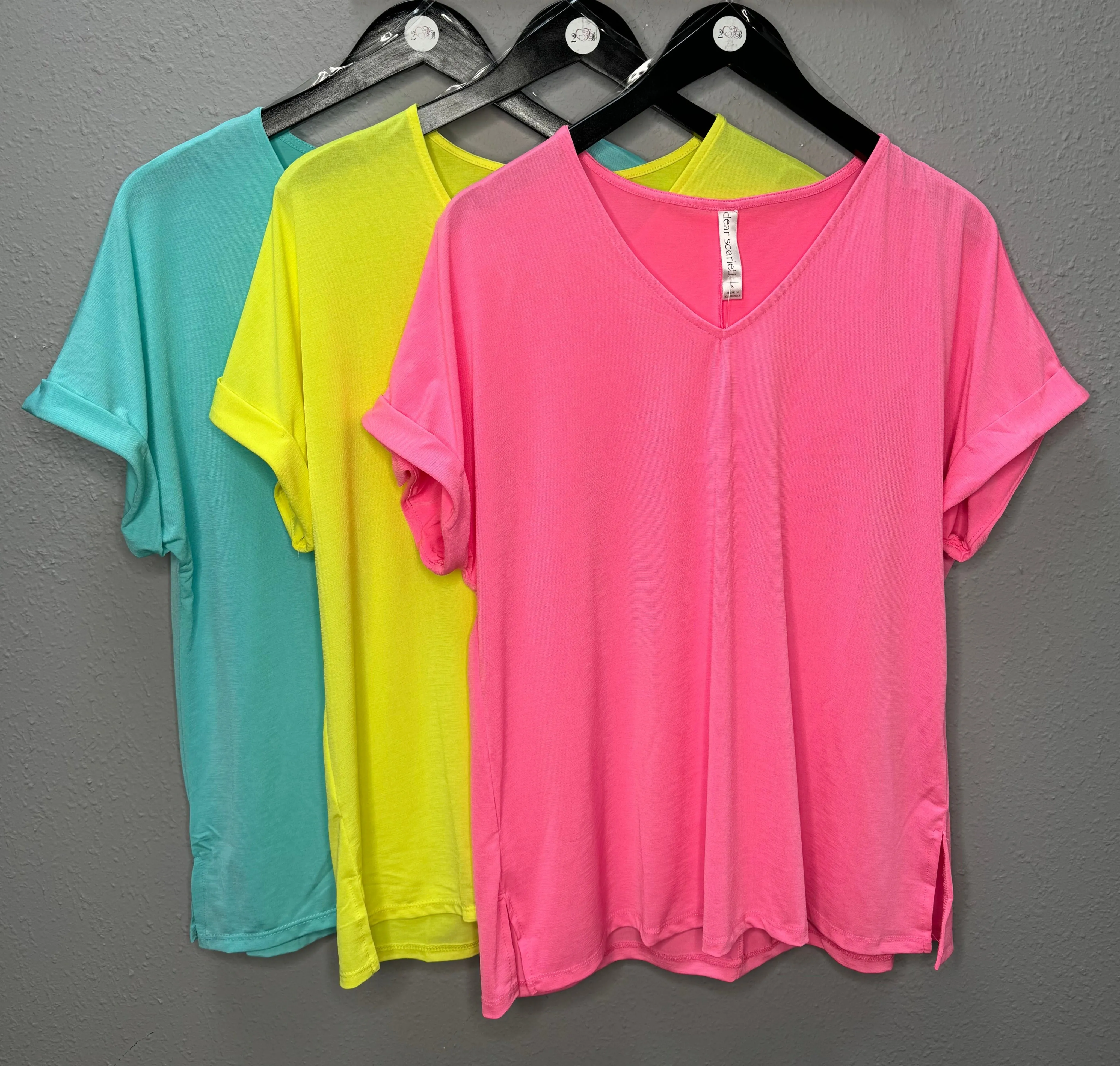 Spring Tops-Neon Blue
