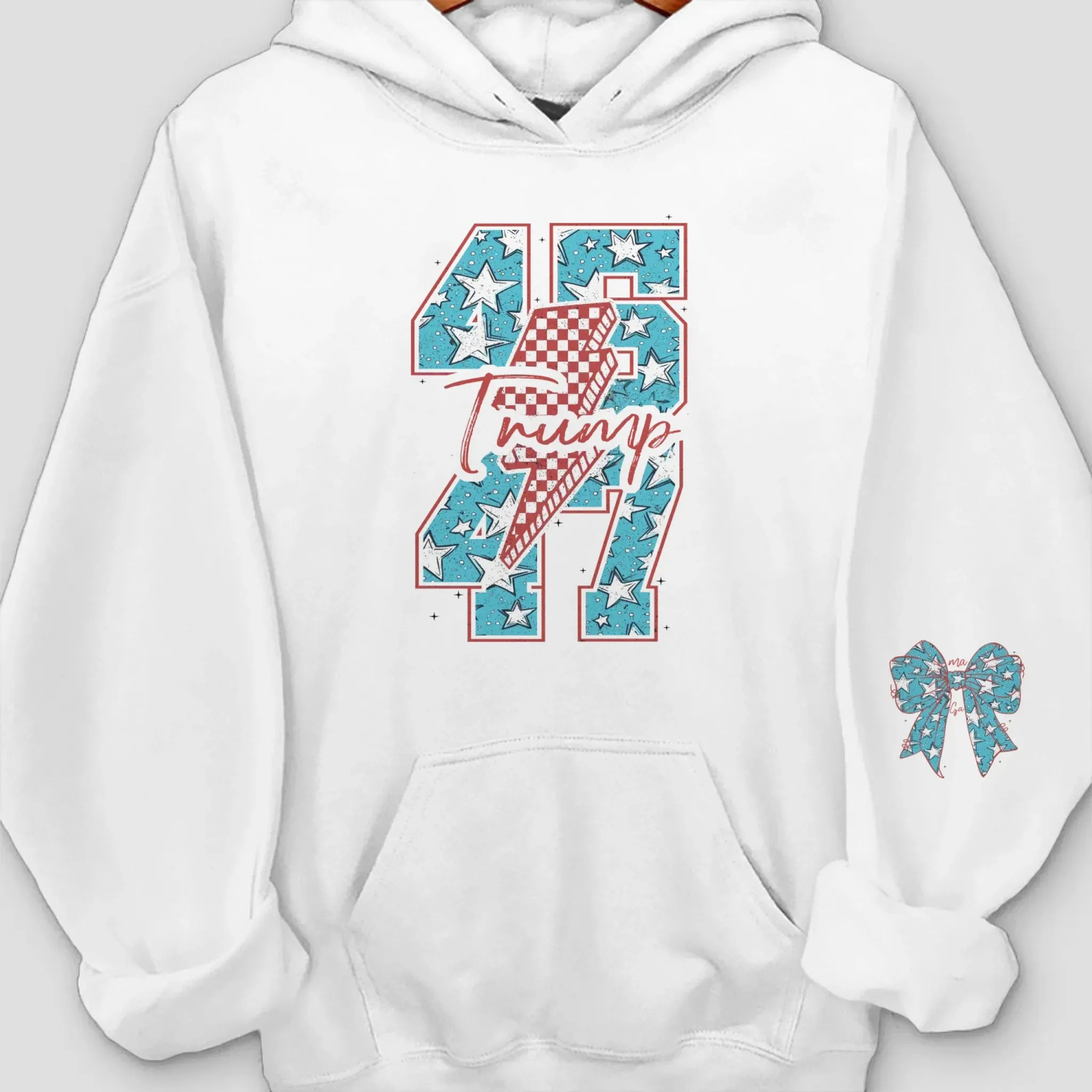 Stay Warm And Show Your Support - US Patriotic Pride Unisex Sweatshirt, Hoodie With Design On Sleeve