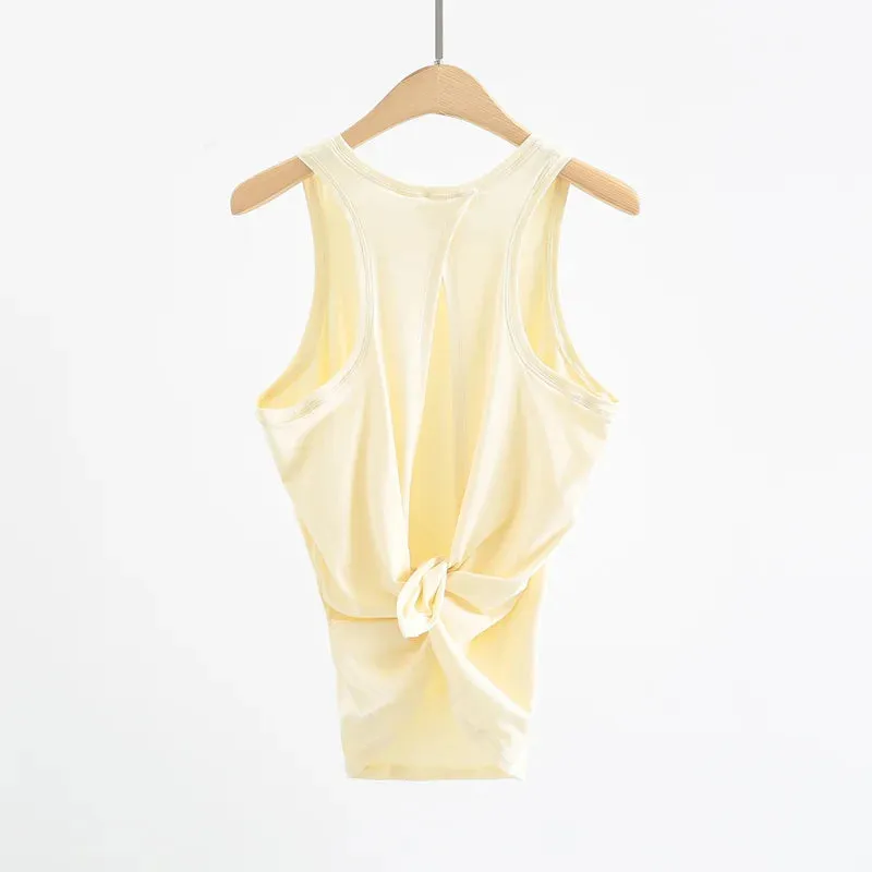 Sukha Comfort Tie Back Sleeveless Top