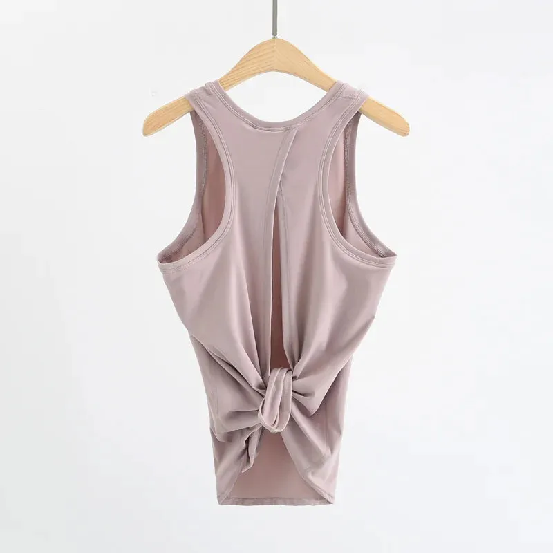Sukha Comfort Tie Back Sleeveless Top