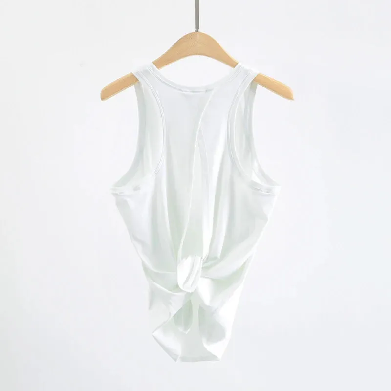 Sukha Comfort Tie Back Sleeveless Top