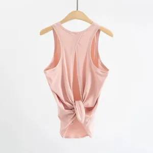 Sukha Comfort Tie Back Sleeveless Top