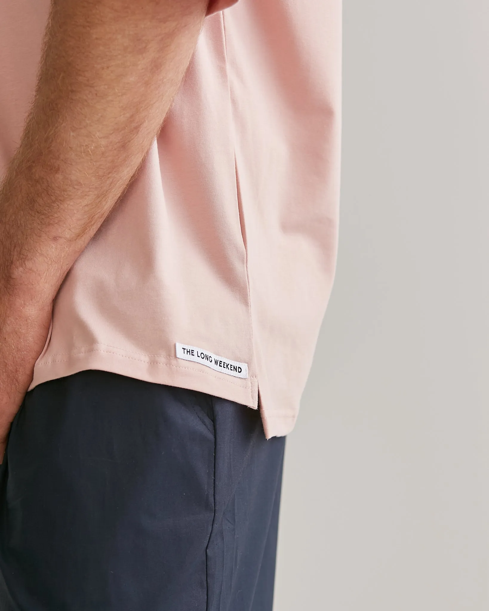 SUNRISE SLEEP TEE IN SALMON