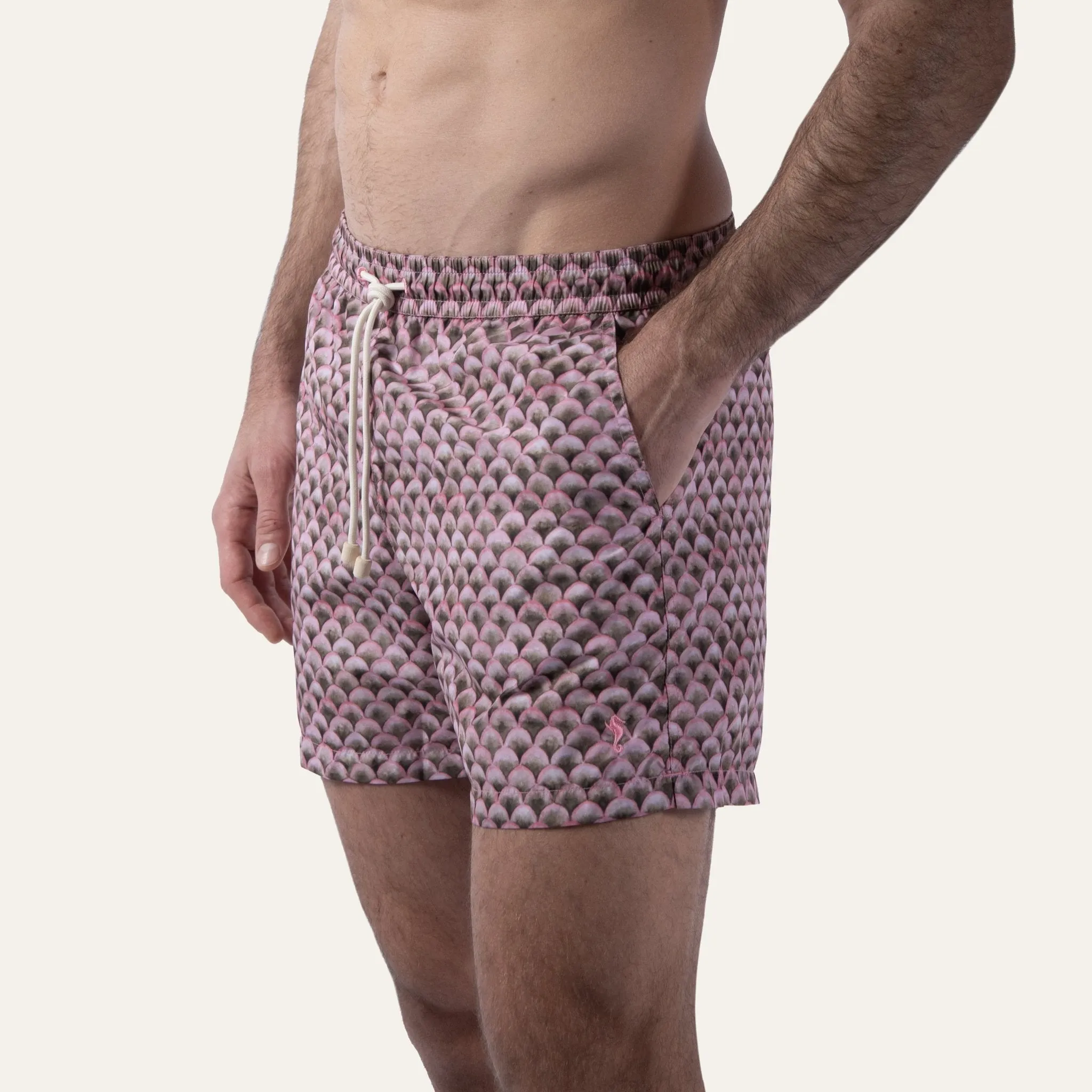 Swim Shorts Scales Olive