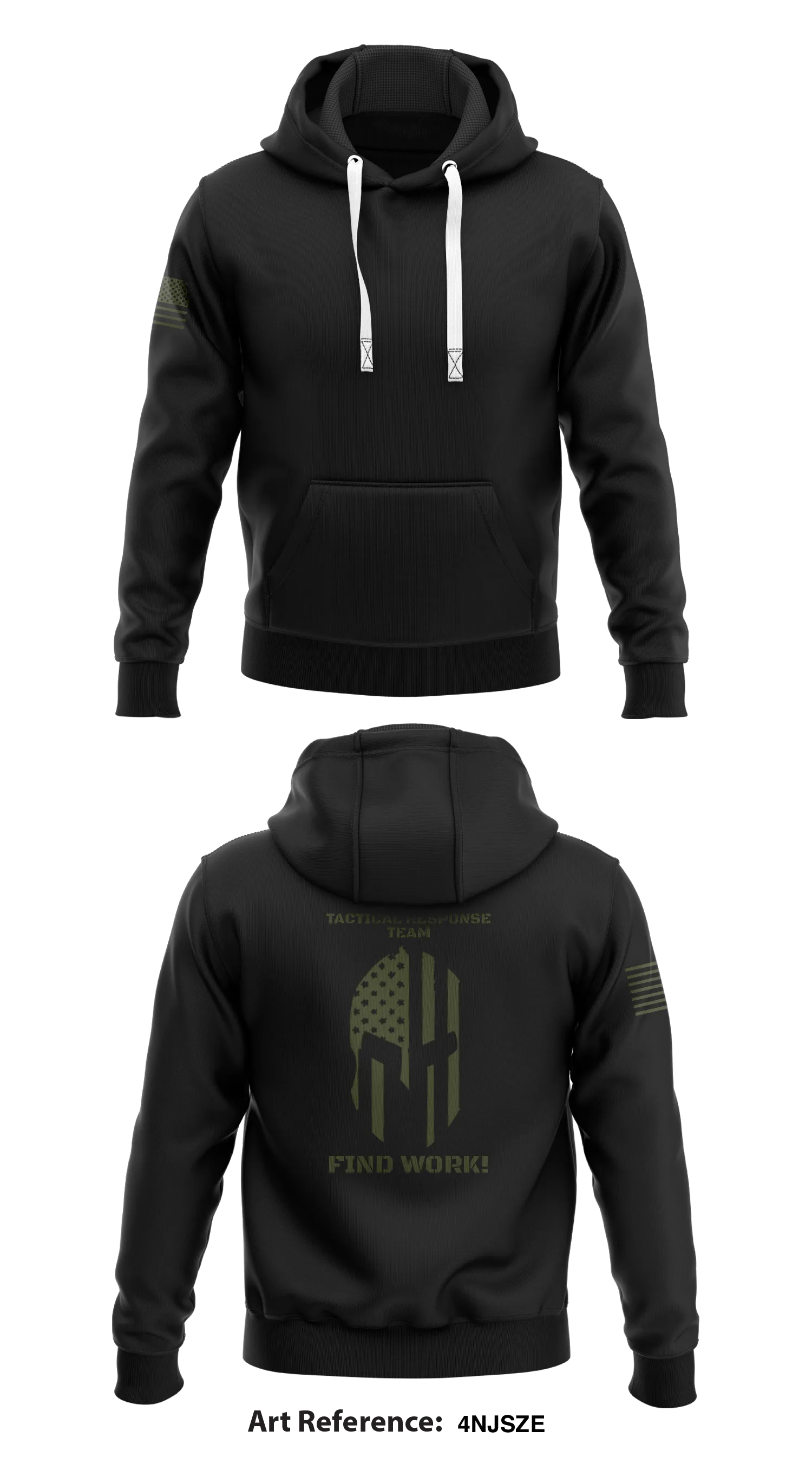 Tactical Response Team Store 1  Core Men's Hooded Performance Sweatshirt - 4nJSzE