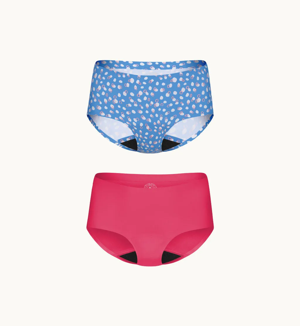 Teen Super Leakproof® No-Show Boyshort 2-Pack