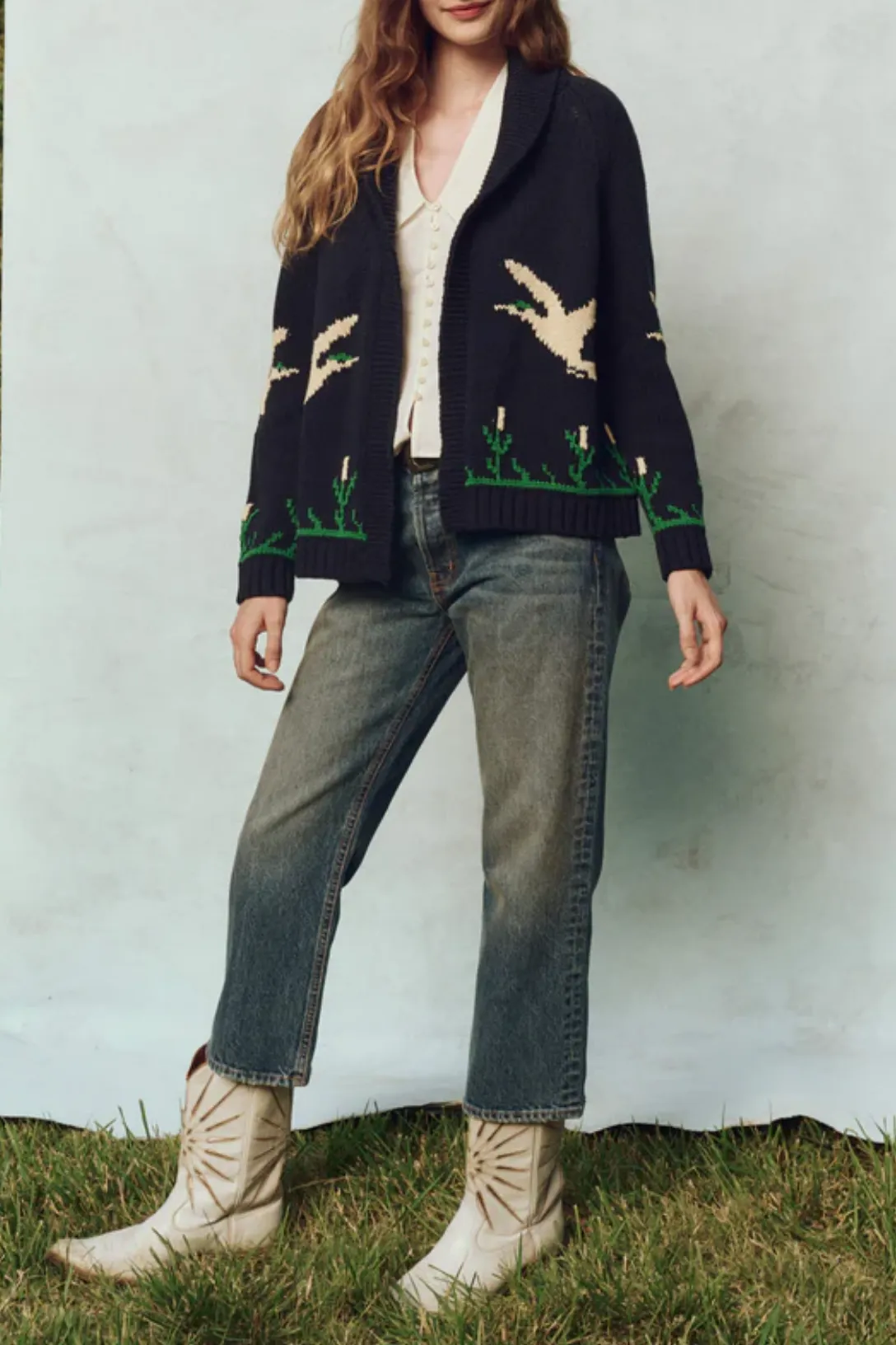The Bird Lodge Cardigan | Navy
