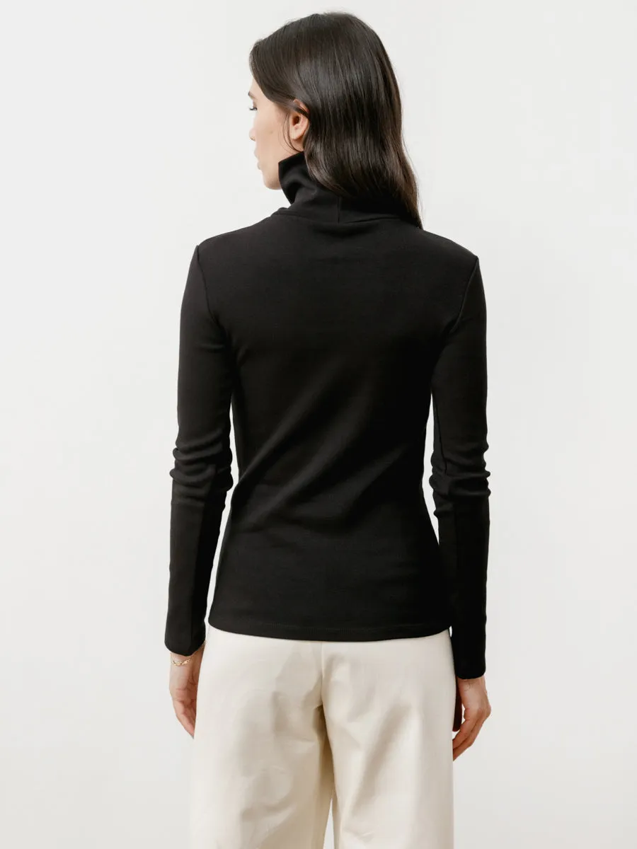 torretto turtleneck - stretch knit black