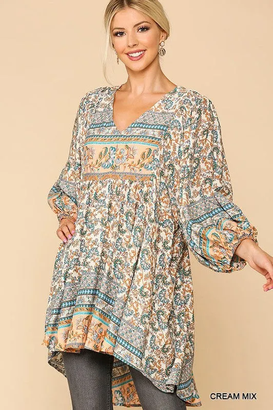 Trust the Timing Tunic: Cream Mix