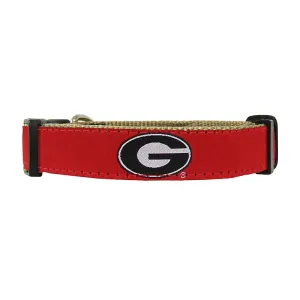 UGA Ribbon Dog Collar