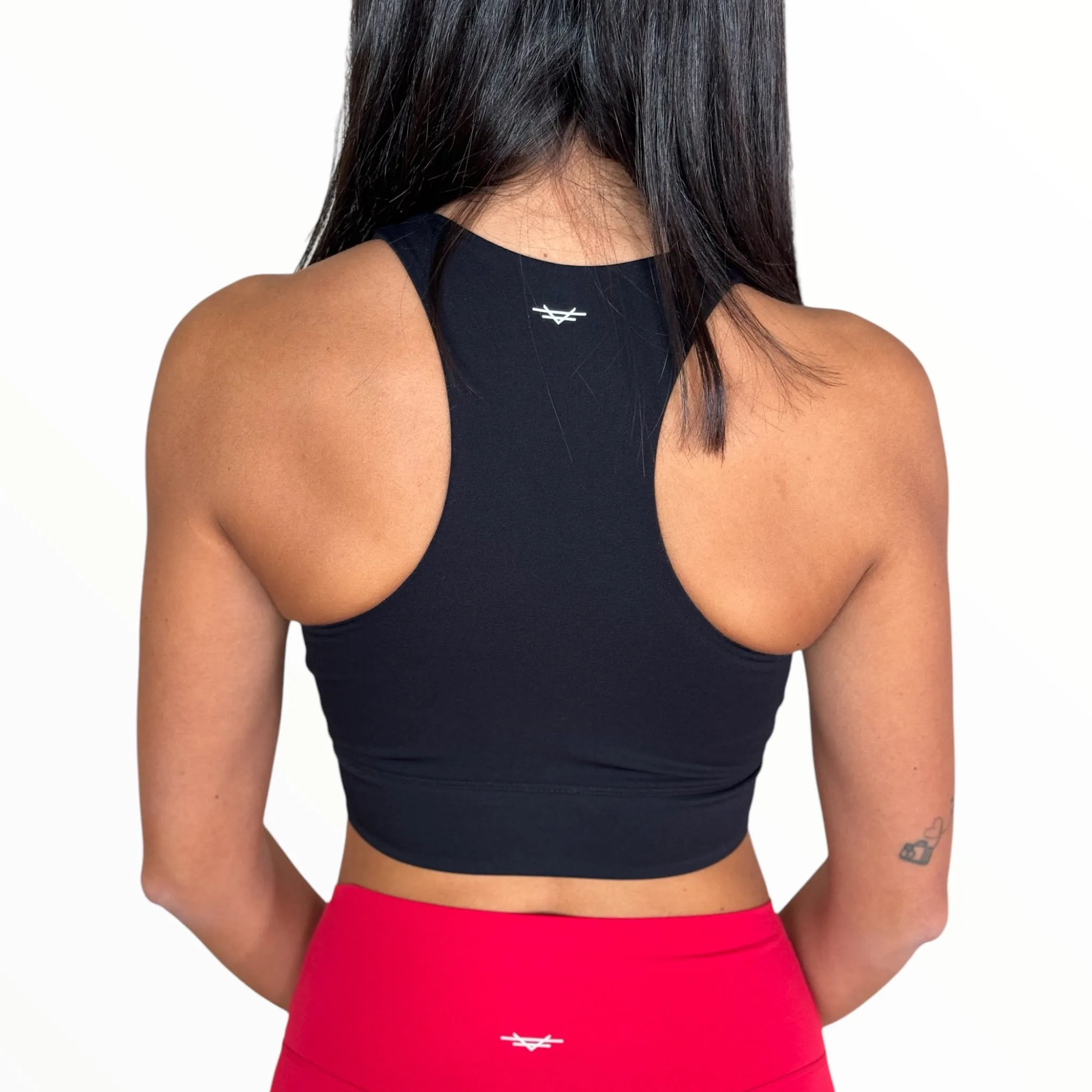 V-Active Crop Top - Black