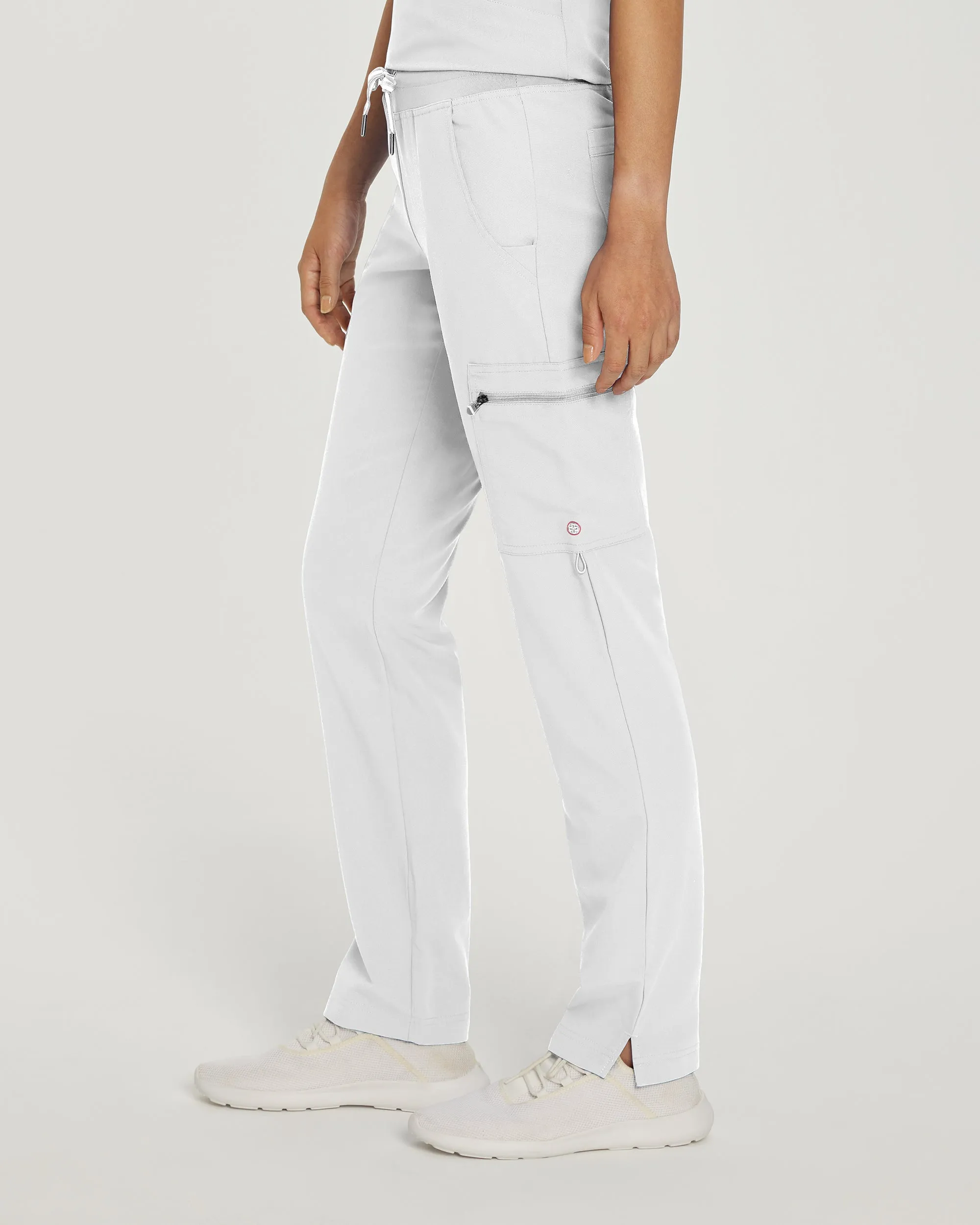V-Tess 337 Women's Cargo Scrub Pants White