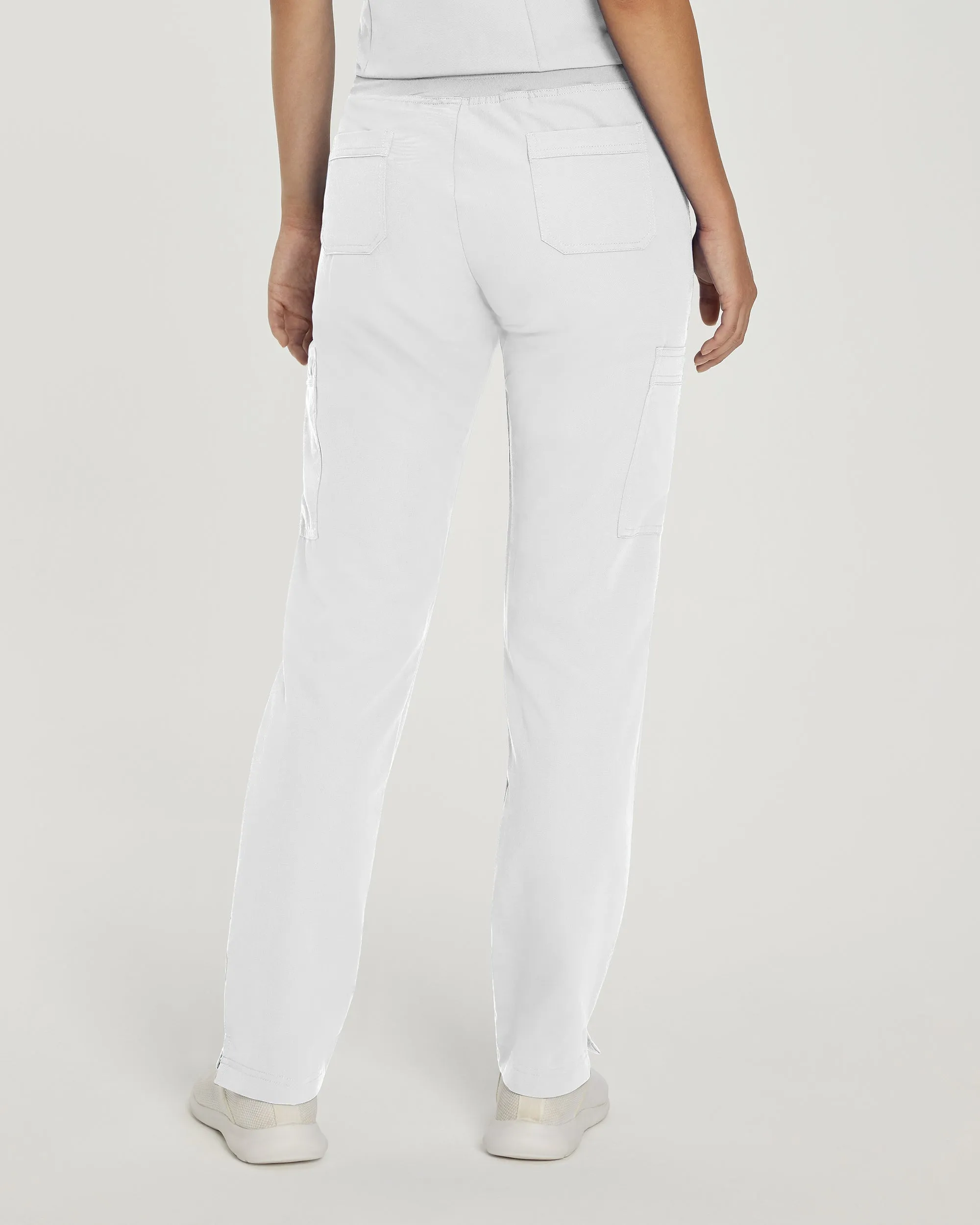 V-Tess 337 Women's Cargo Scrub Pants White