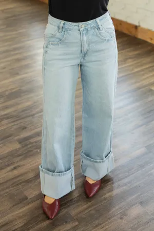[VERVET] KRIS STREAMLINED CUFF BAGGY JEAN