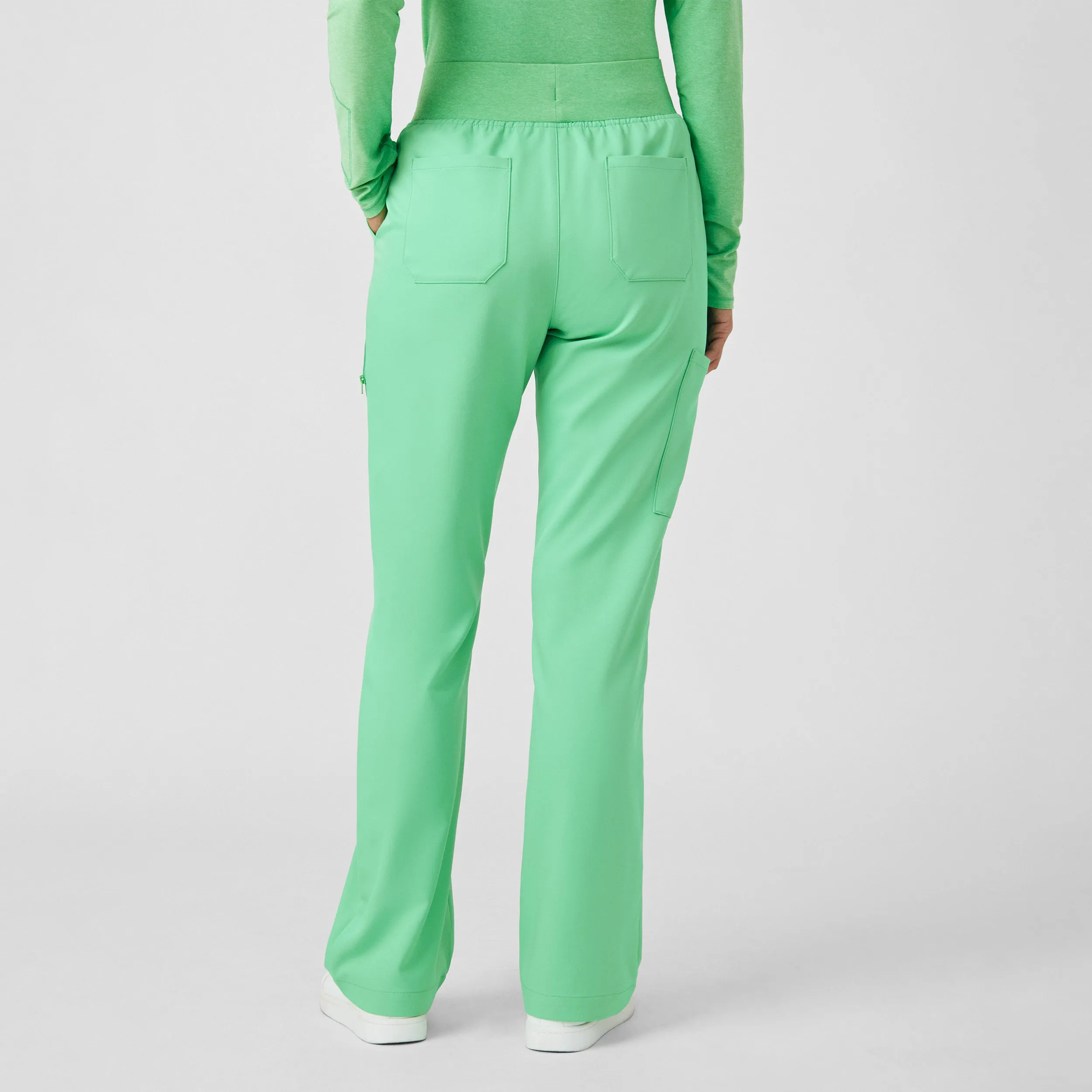 VIBE WB421 Women's Cargo Scrub Pants Mint Julep