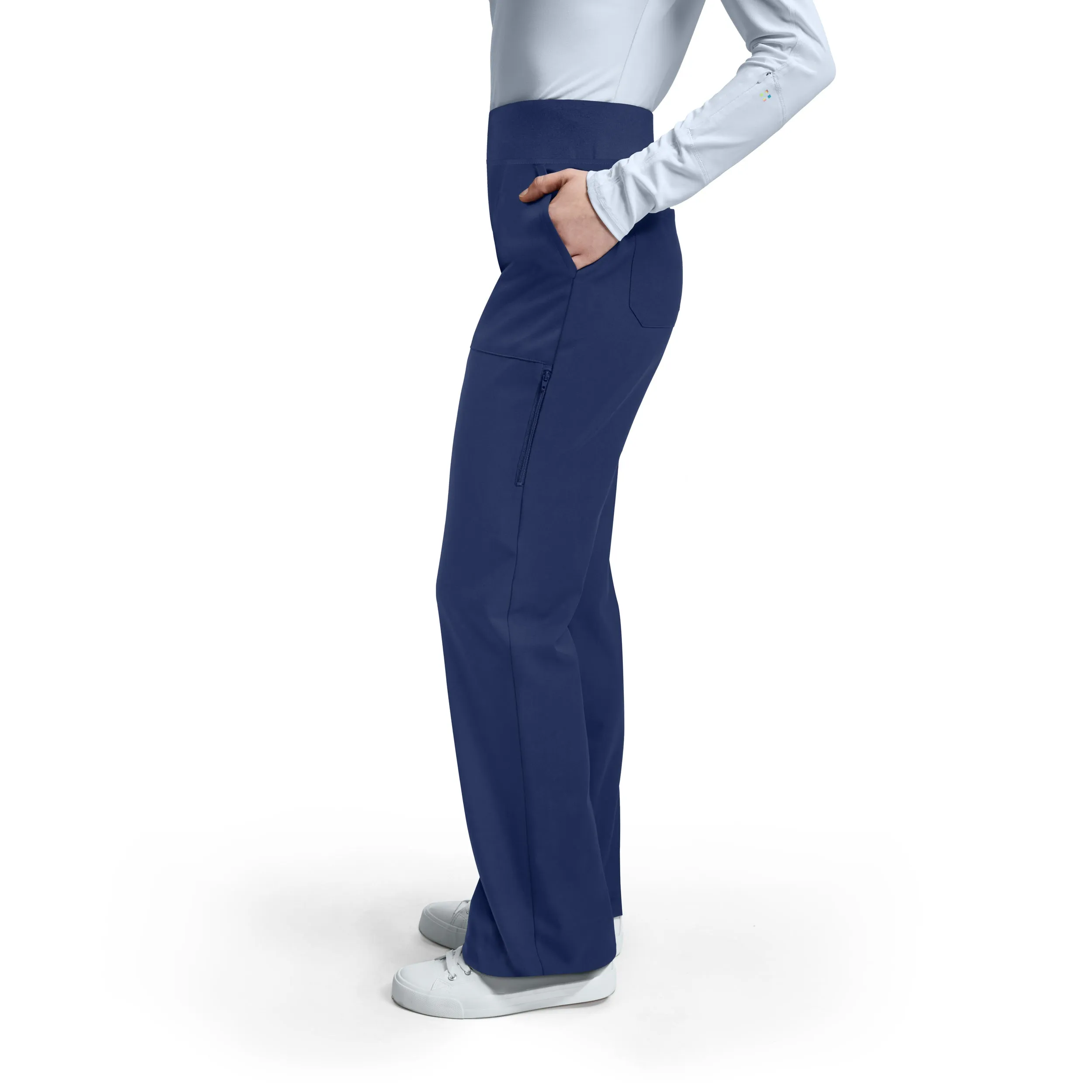 VIBE WB421 Women's Cargo Scrub Pants Navy