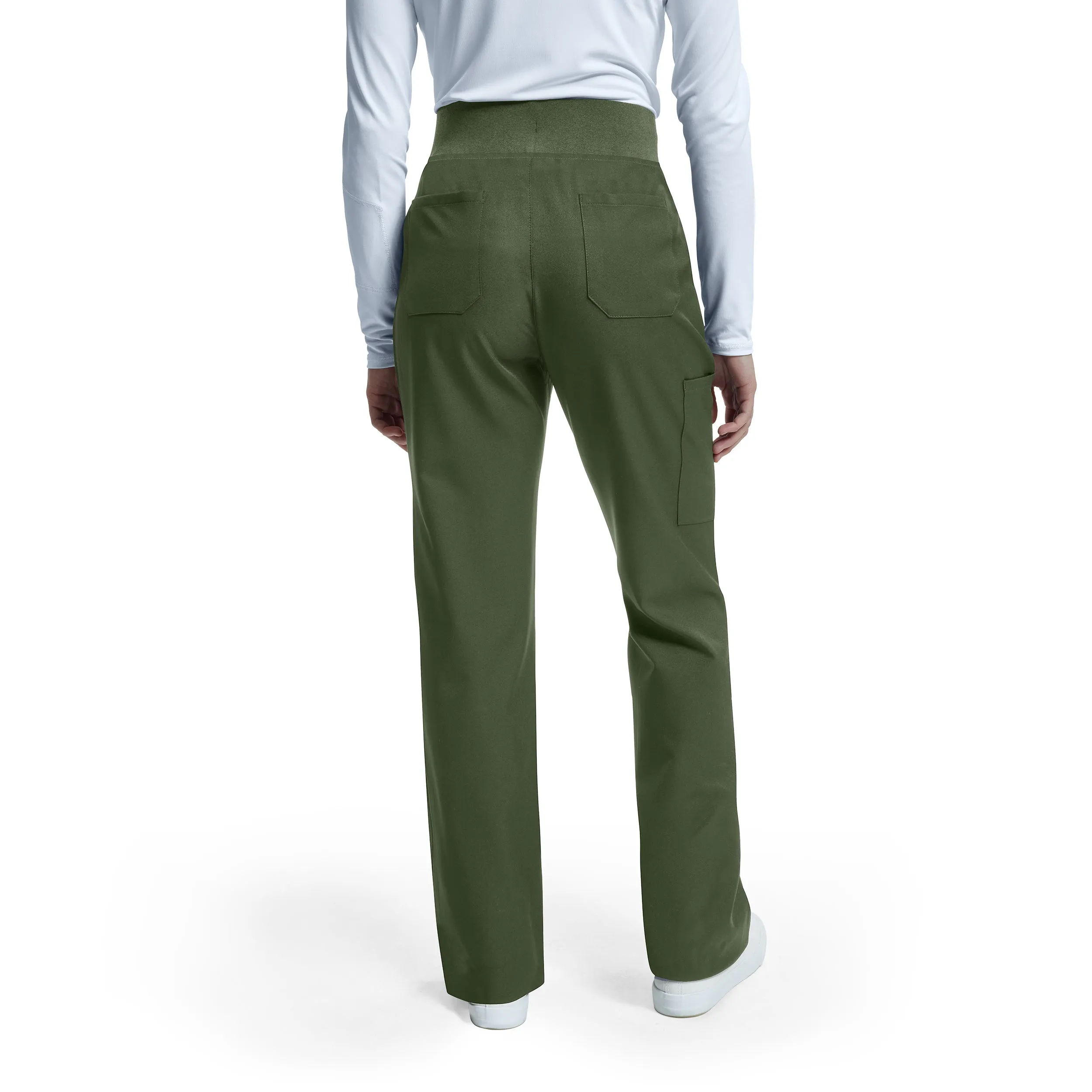 VIBE WB421 Women's Cargo Scrub Pants Olive