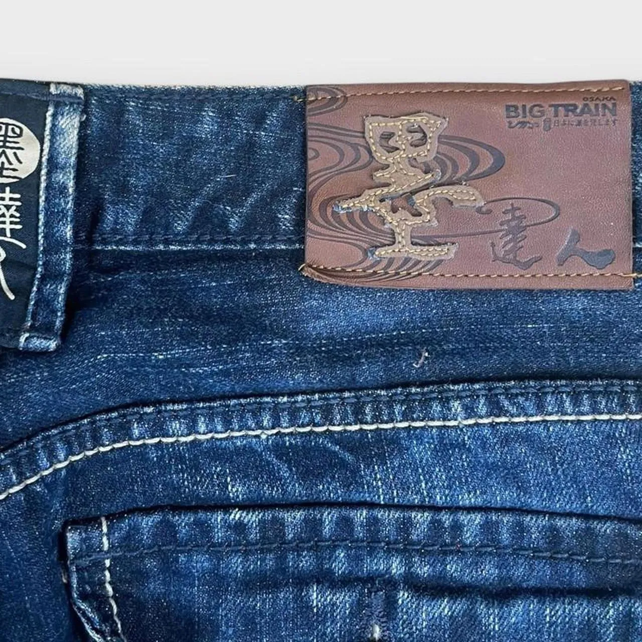 Vintage Big Train embroidered Japanese Denim Jeans