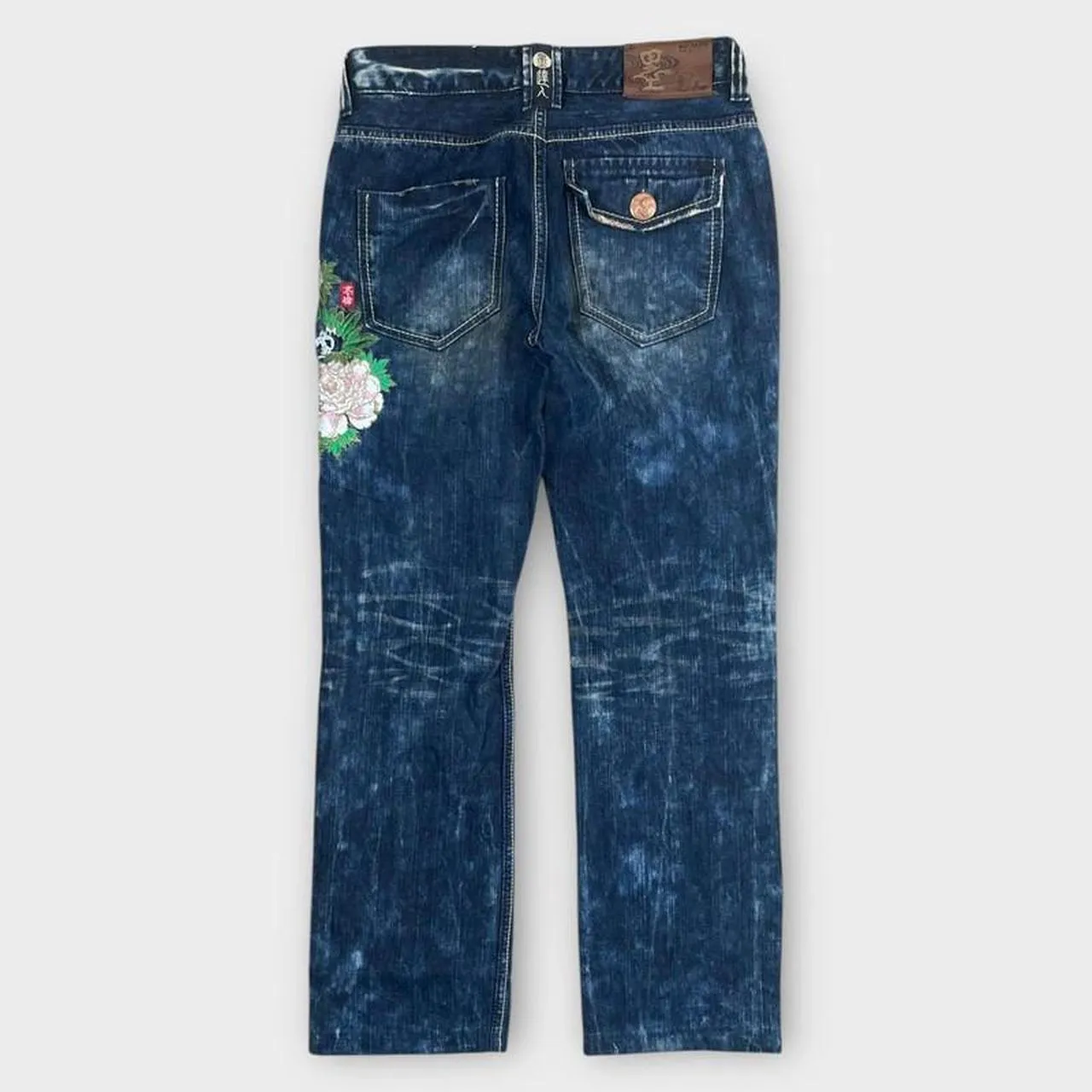 Vintage Big Train embroidered Japanese Denim Jeans