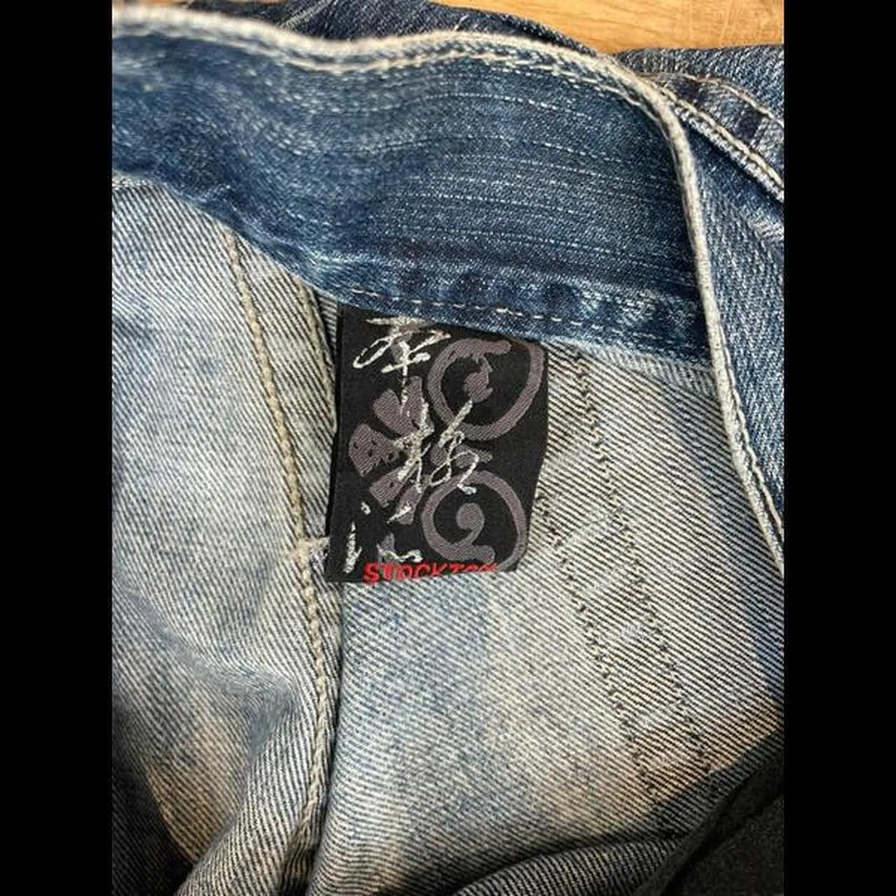 Vintage Japanese Denim Embroidered Straight Fit Jeans