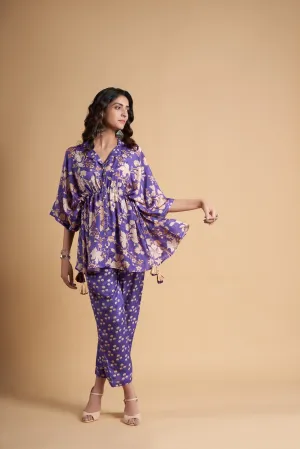 Violet Embroidered Co-Ord Set