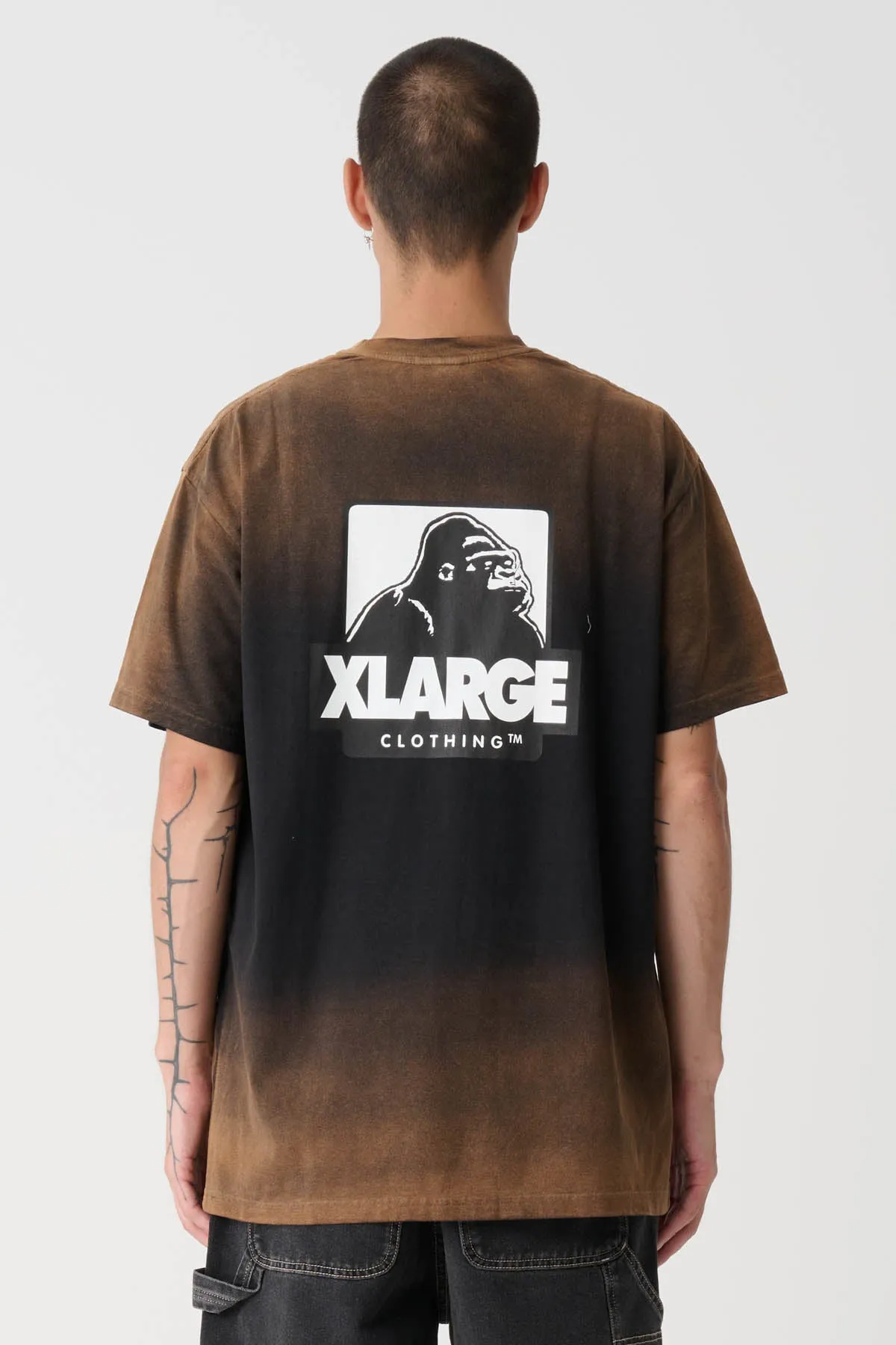 WASHED 91 LCB TEE - COFFEE