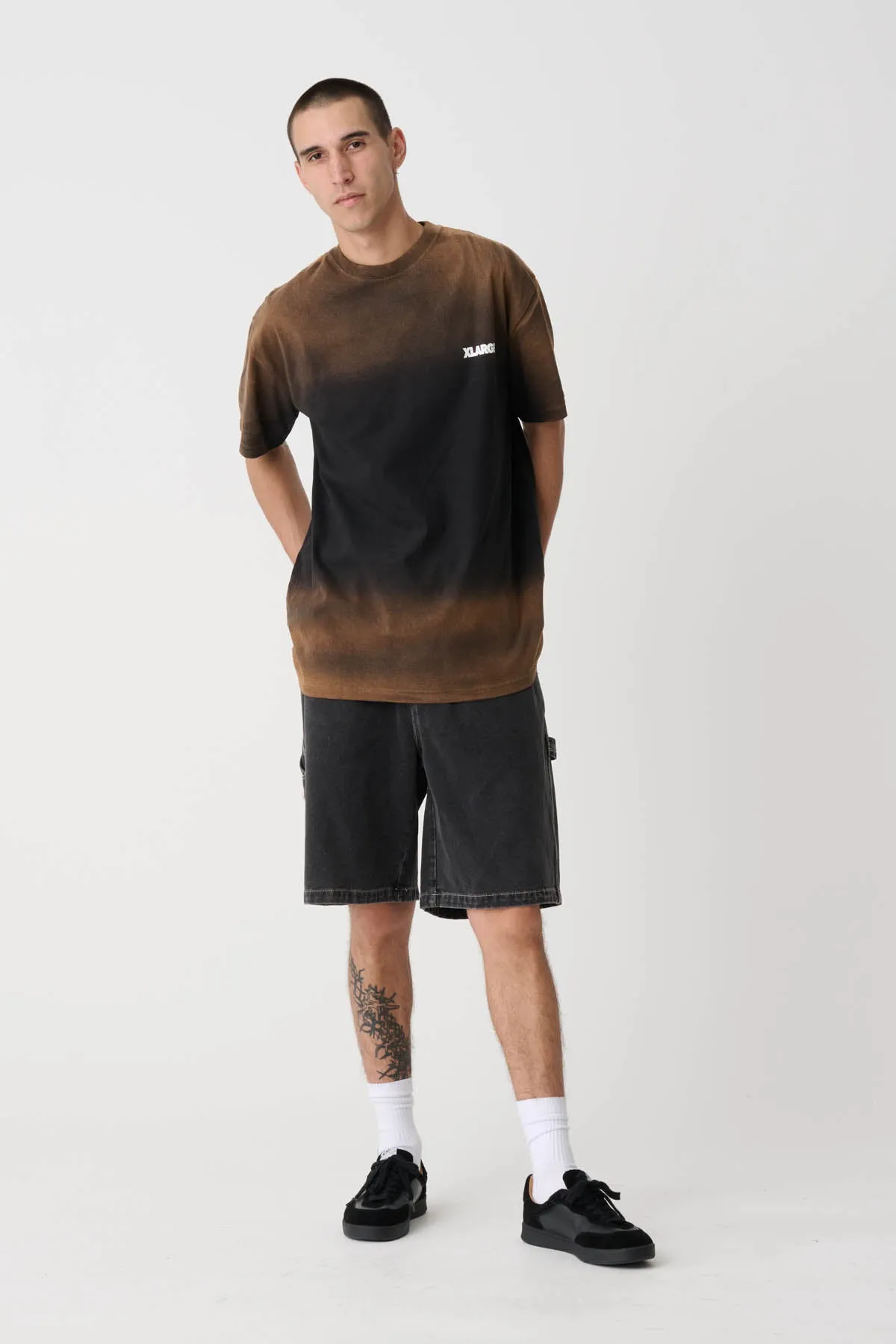 WASHED 91 LCB TEE - COFFEE
