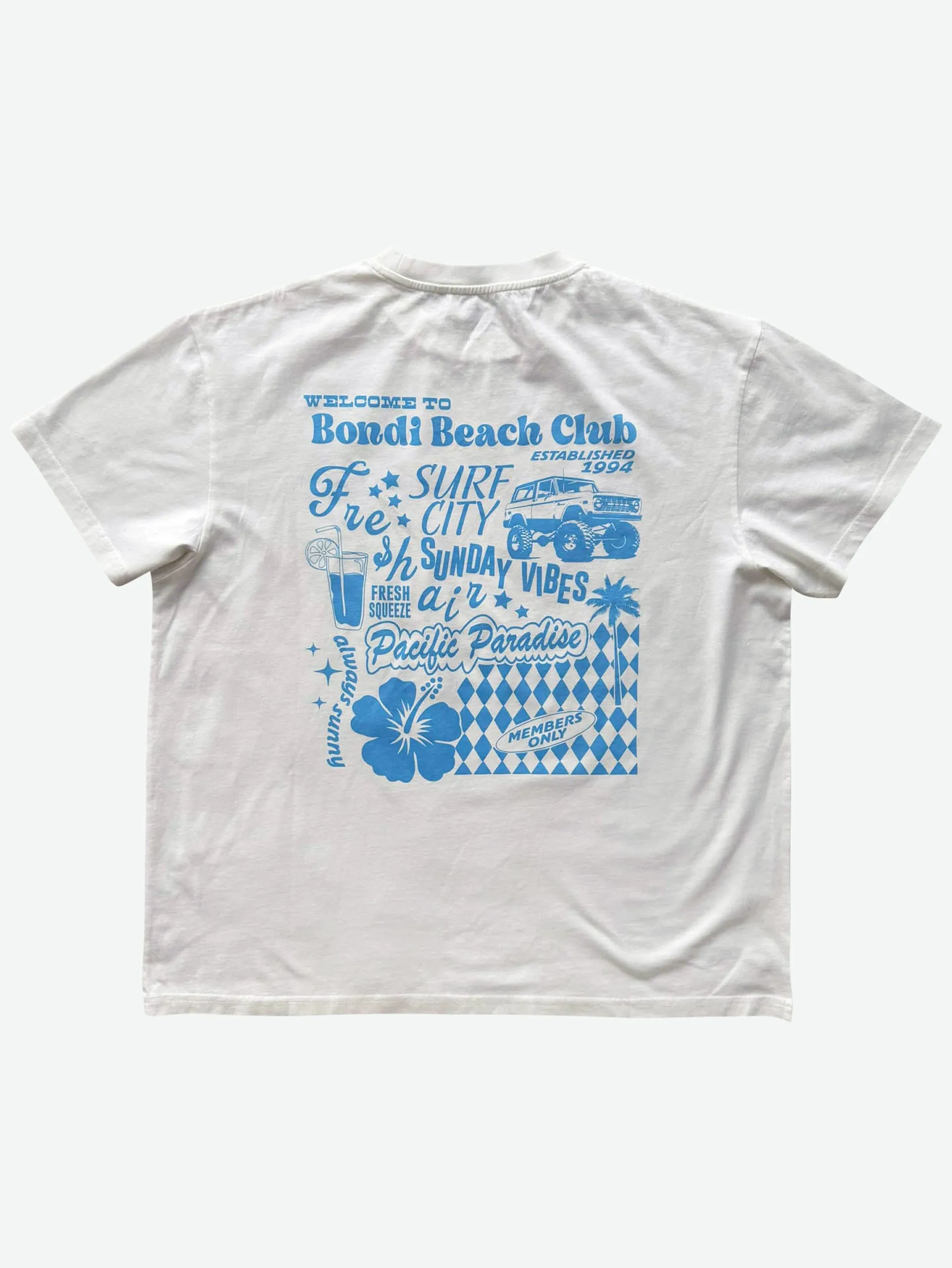 Women's Vibes Oversized Tee (White)