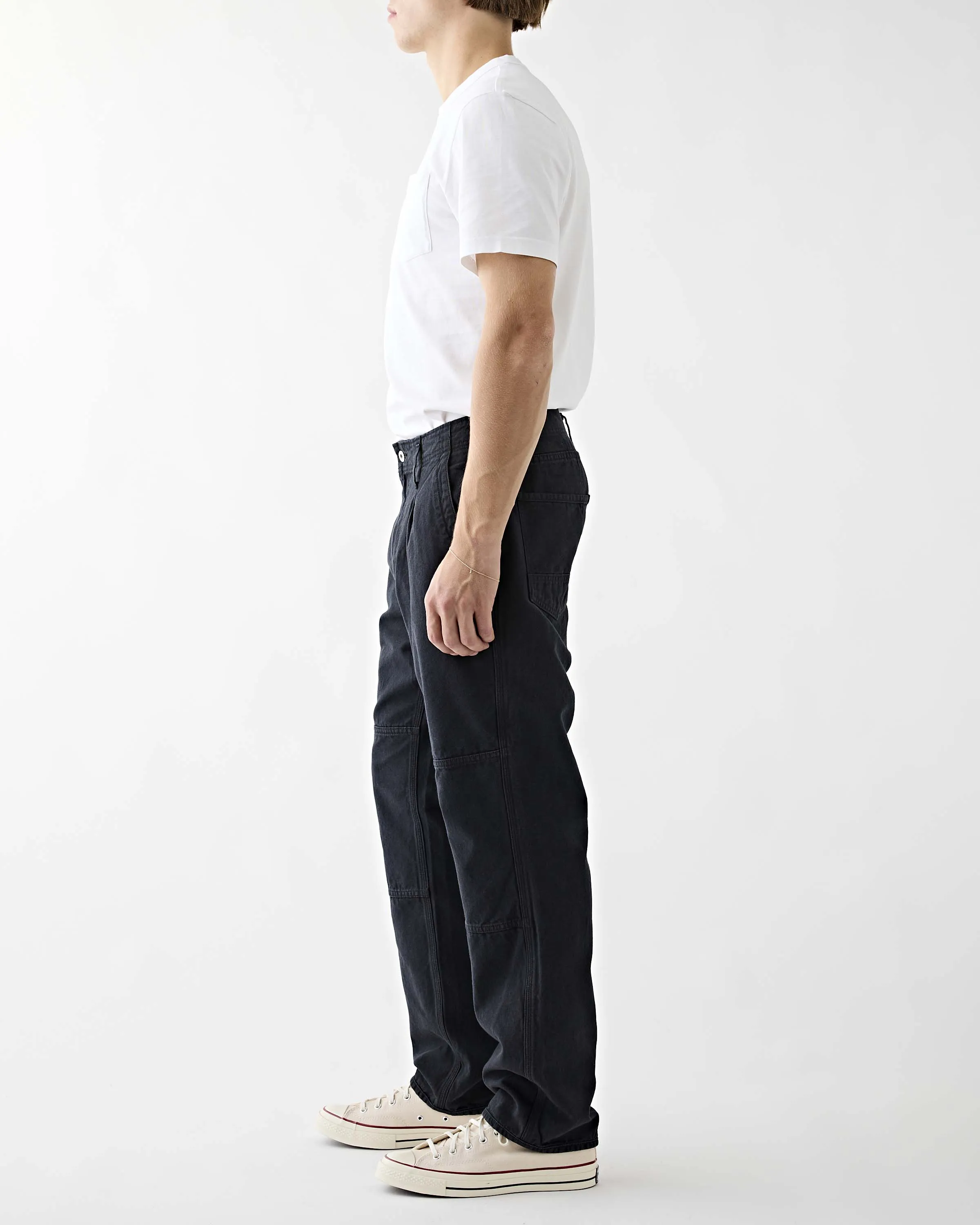 Worker Trousers Oxford Sulfur Dye Black