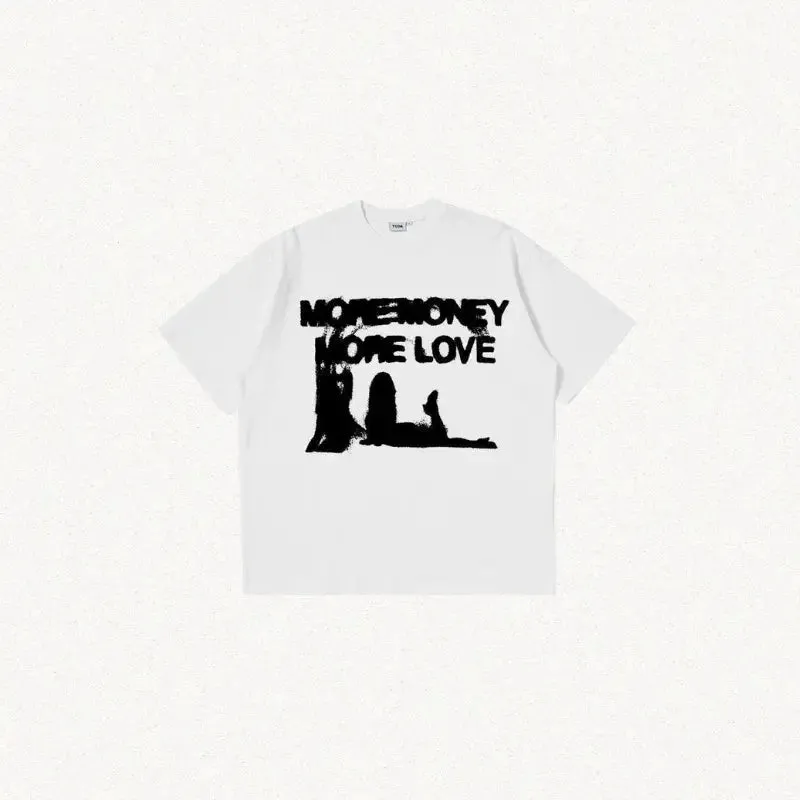 Y2K Meme Tee in Oversized Cotton for Effortless Style