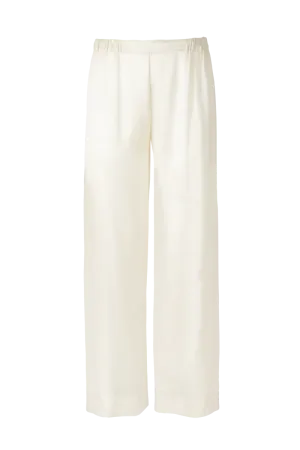 ZENO ALMOND: ORGANIC SILK TROUSERS | SAMPLE